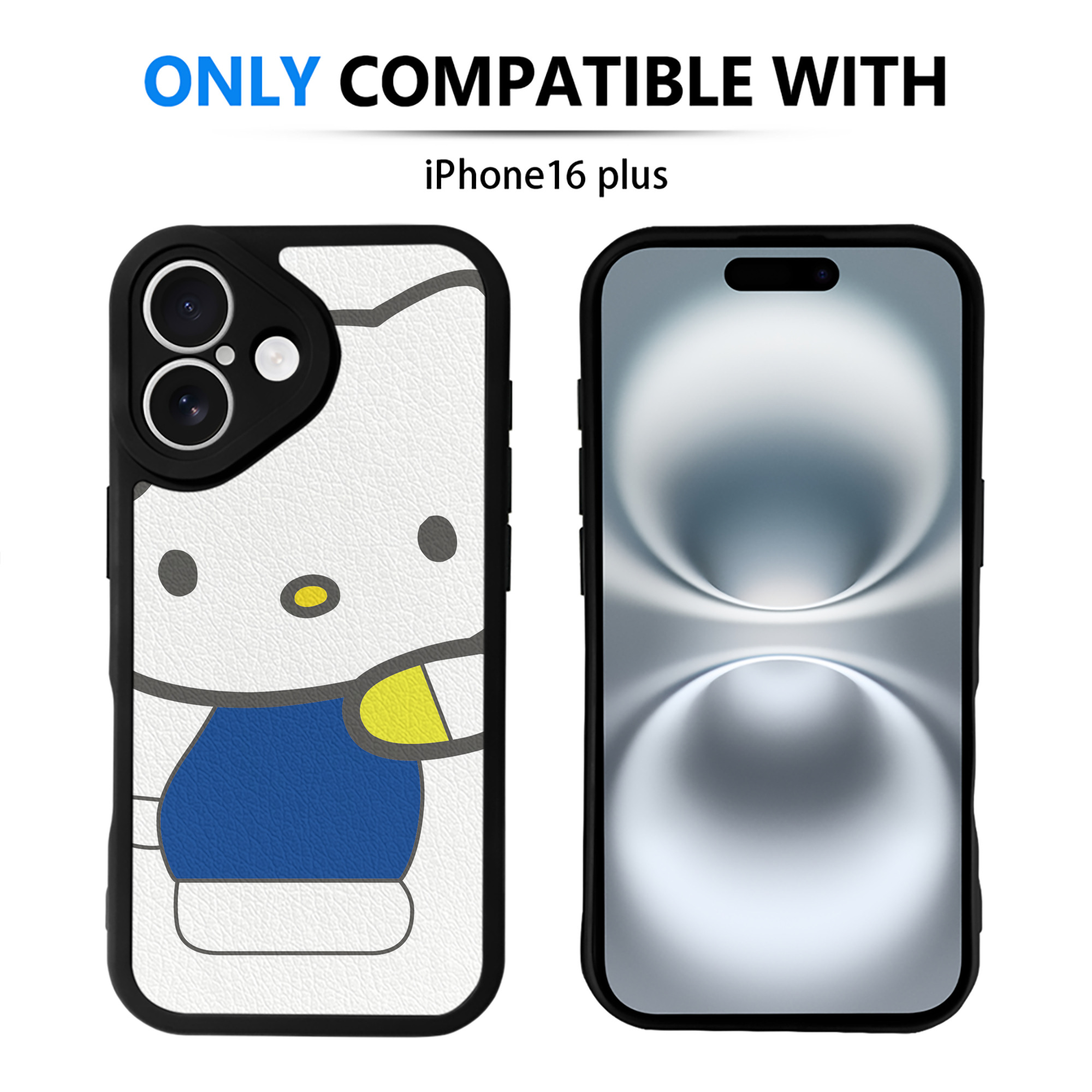 （画像用） Hello Kitty ハローキティ 【iPhone 16シリーズ対応】シリコンスマホケース（レザー調） 材質：シリコン